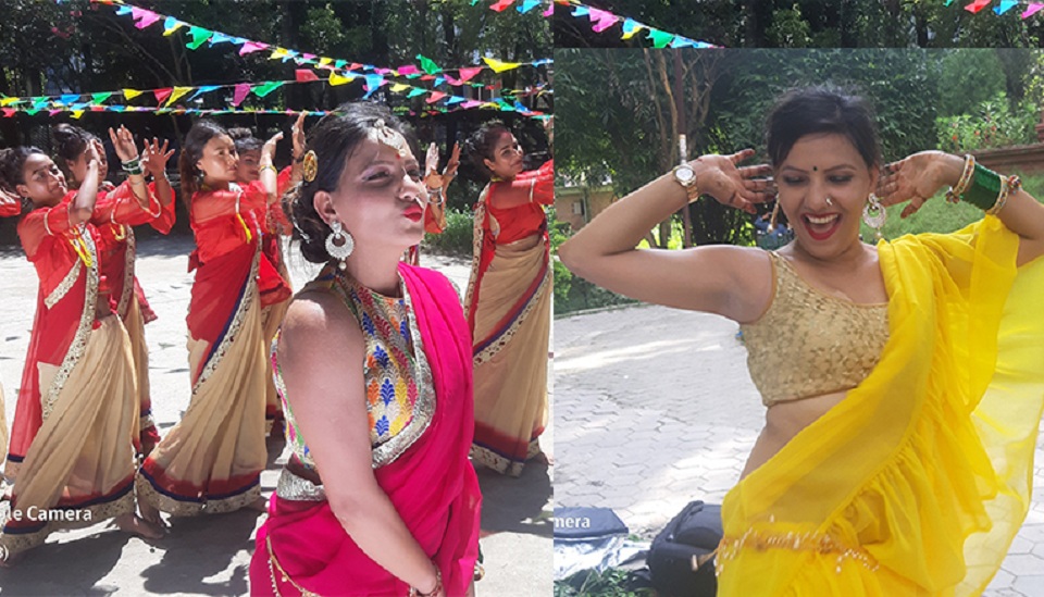 अ नामिकाको ‘फूलबुट्टे सारी’मा द मदार डान्स (हेर्नुस भिडियो)