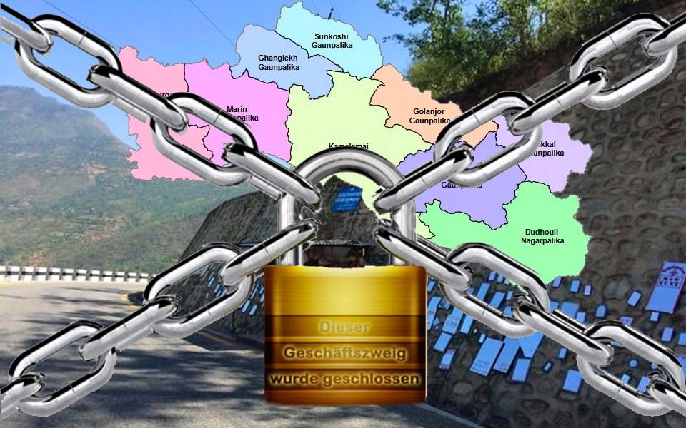 गोलन्जोर र घ्याङलेखमा ब न्दा ब न्दि सात दिन ल म्बियो