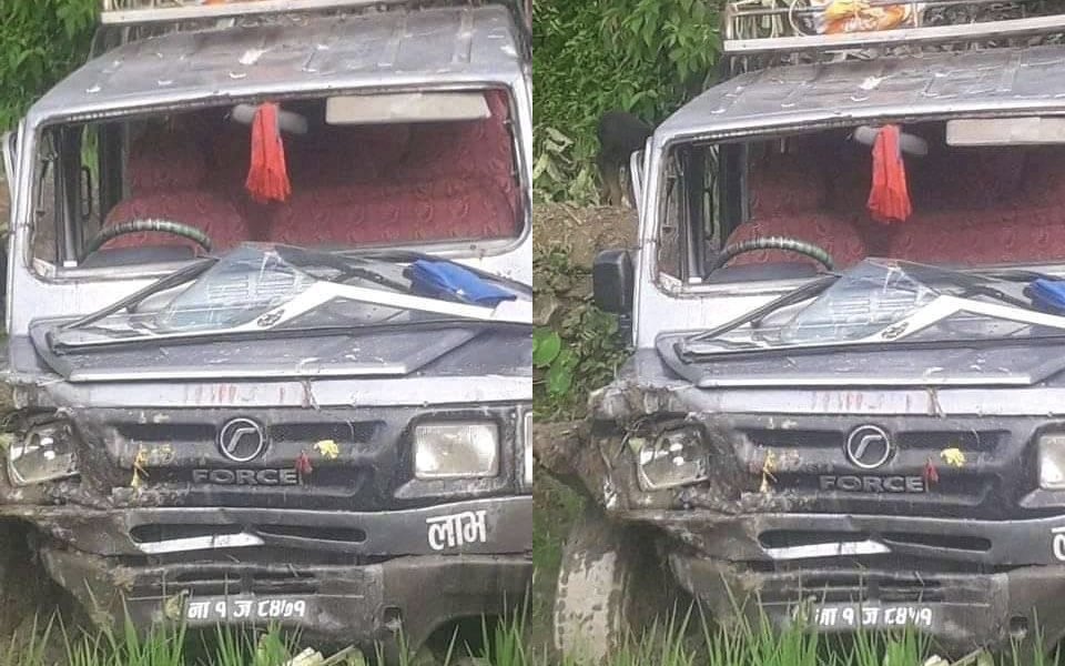 सिन्धुलीमा गाडी दुर्घट्ना